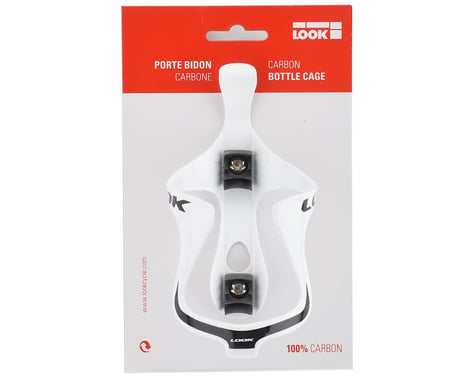 Look Carbon Water Bottle Cage (White/Carbon)